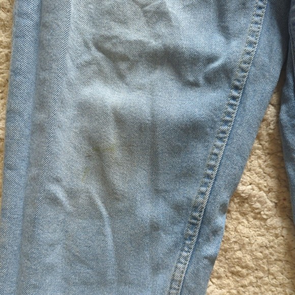 H&M Divided Women's 4 High waisted "Mom" Jeans Tapered Straight Leg Light Wash - Picture 5 of 8